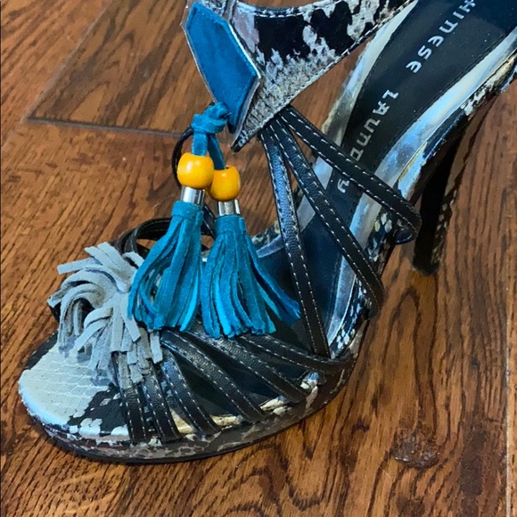 Chinese Laundry | High Heeled Strappy Sandals Sz7.5 - Picture 3 of 6